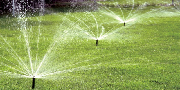lawn care with sprinklers